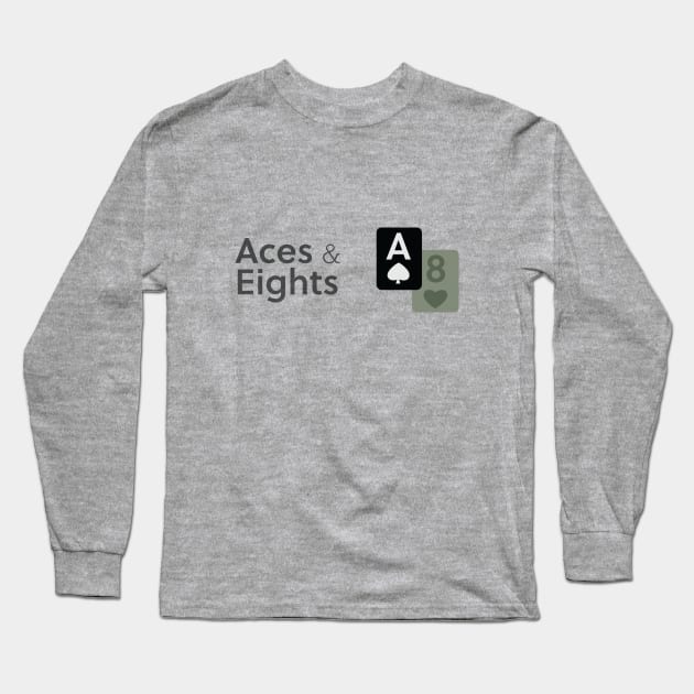aces and eights OD green Long Sleeve T-Shirt by Aces & Eights 